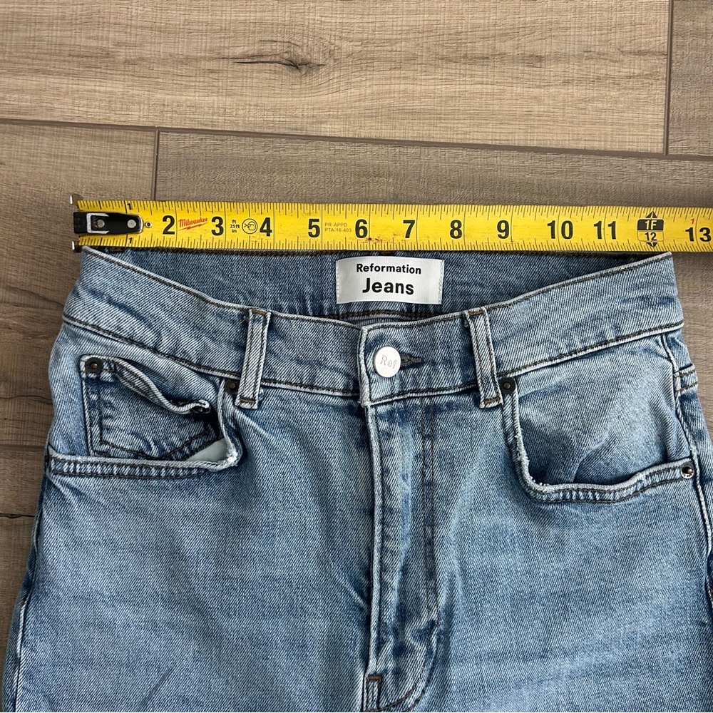 Reformation Jeans High Rise Como Vintage Light Wash Skinny Jeans 26 - Picture 9 of 11